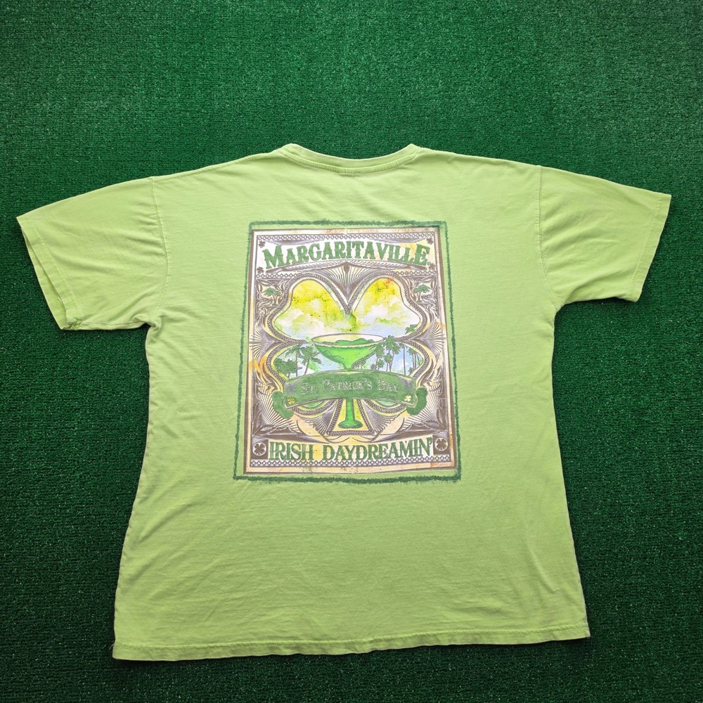 Margaritaville St Patricks Day Irish Daydreamin Tshirt Mens XL Green Graphic Tee